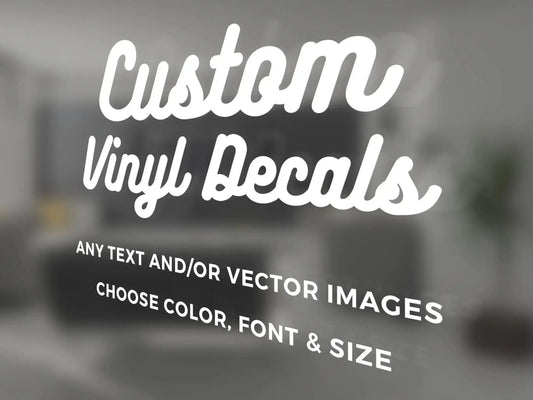 custom vinyl decal sticker for storefront window logo