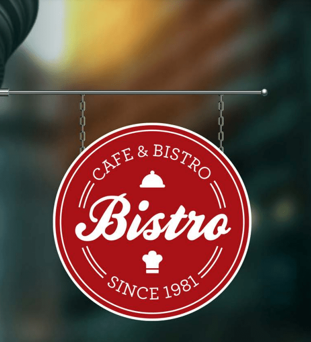 custom restaurant logo sign outdoor hanging