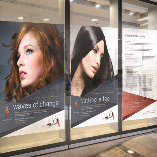 Salon Custom Window Clings