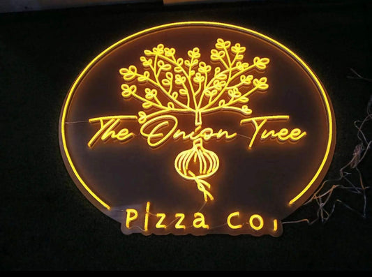 lighted business logo sign custom neon 