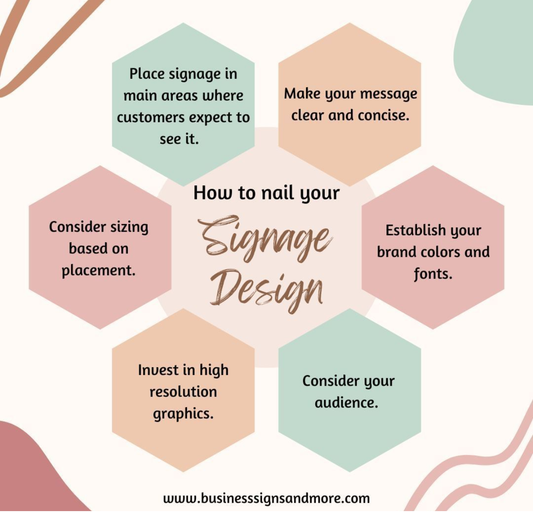 infographic sign design how to tips