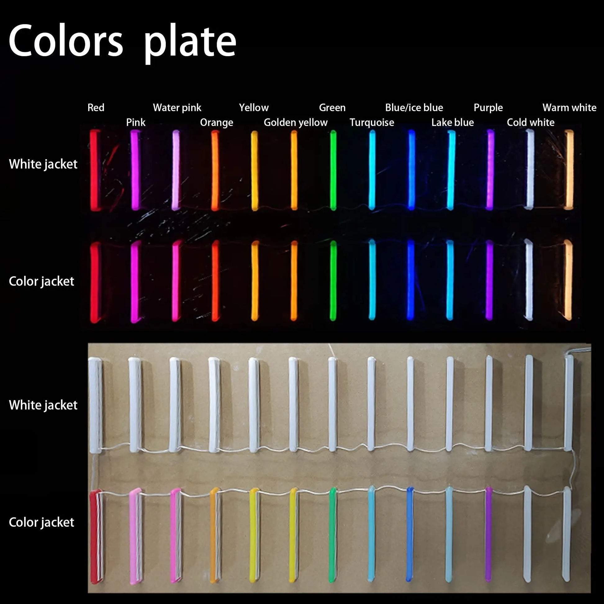 LED neon color options