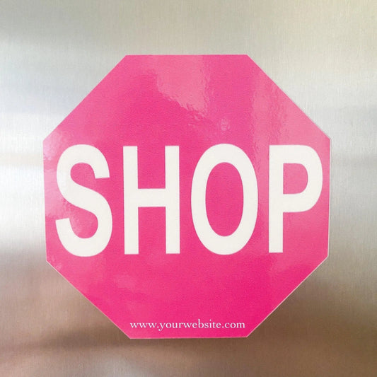 Custom Shop Stop Sign Magnets