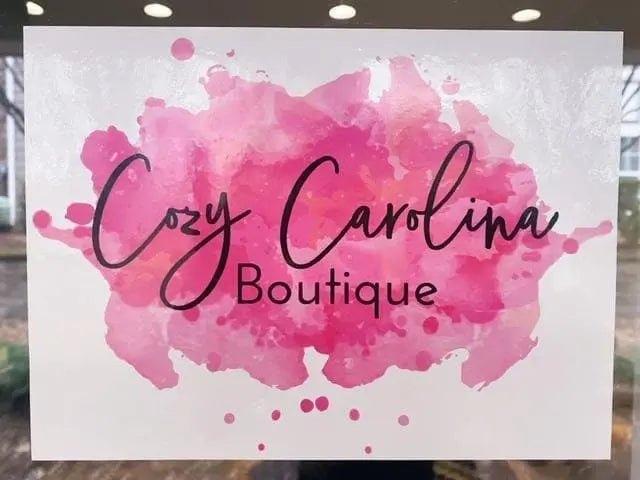 custom window cling sticker with logo for boutique business 