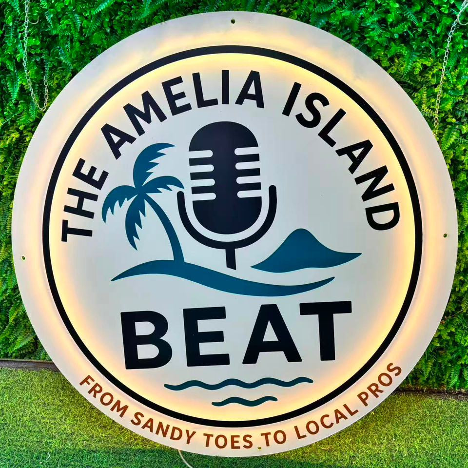 Backlit Sign With Custom Logo Round