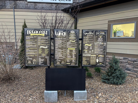Custom Backlit Menu Film for Lightbox Signs - Business Signs & More