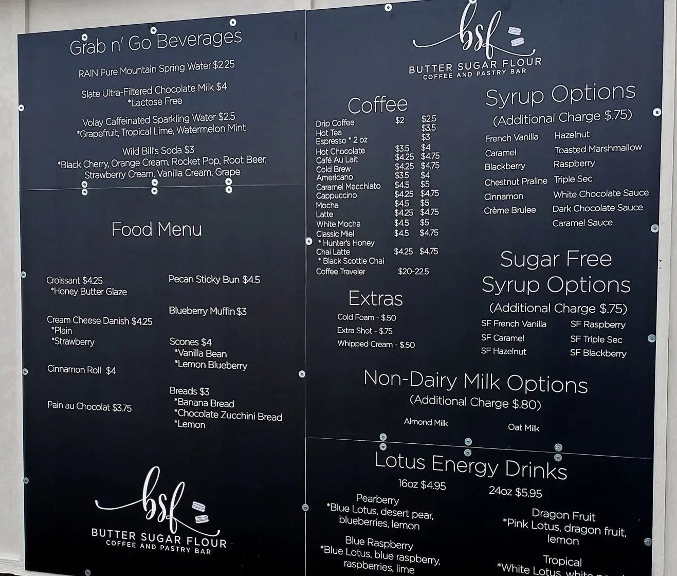 Menu Board Sign Display | Menu Design - Business Signs & More