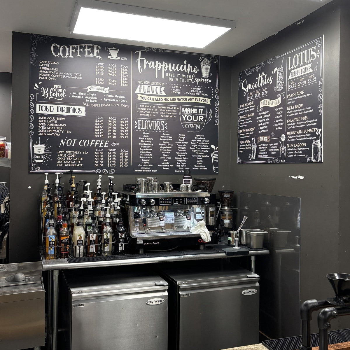 Full Menu Sign Custom Printed Restaurant Menu Board Sign | Hanging or Wall Indoor & O ...