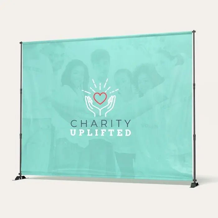 Premium Custom Backdrop and Stand Set - Business Signs & More