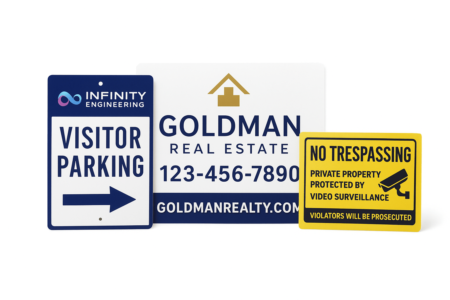 Property Management Sign – Custom Business Hours & Wayfinding Signage | Durable Office Signs - Business Signs & More