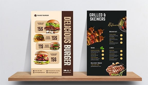 Restaurant Menu Design Services - Business Signs & More